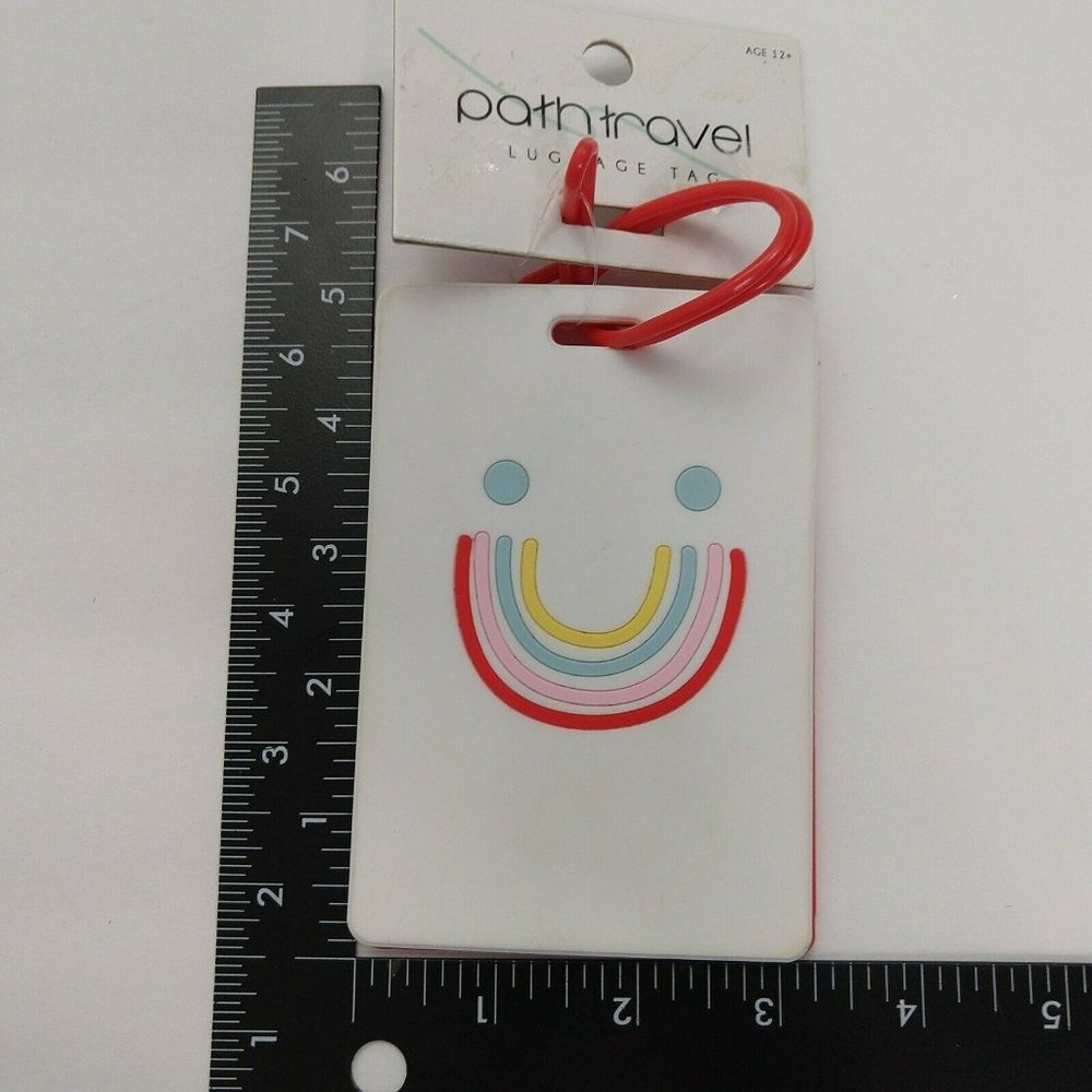 Luggage Tag Rainbow Smile Baggage Suitcase travel vacation
